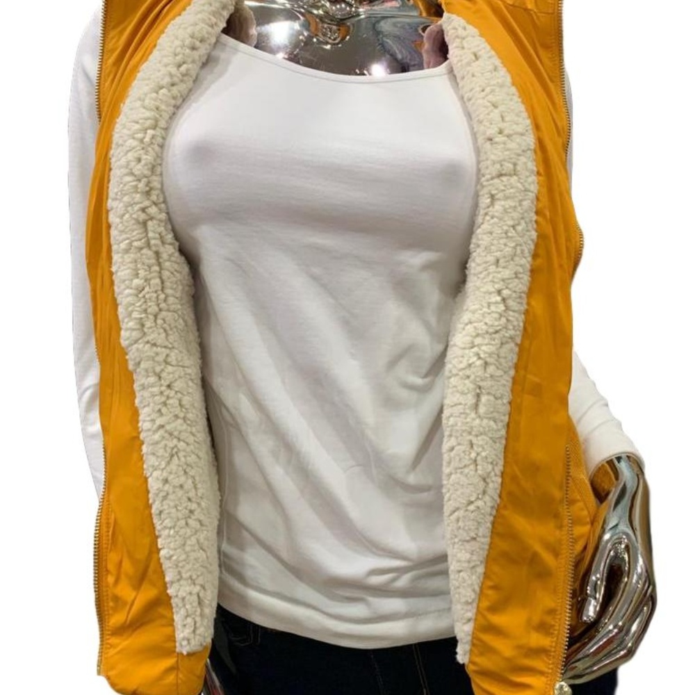Vest Mustard Puffer Vest Active USA